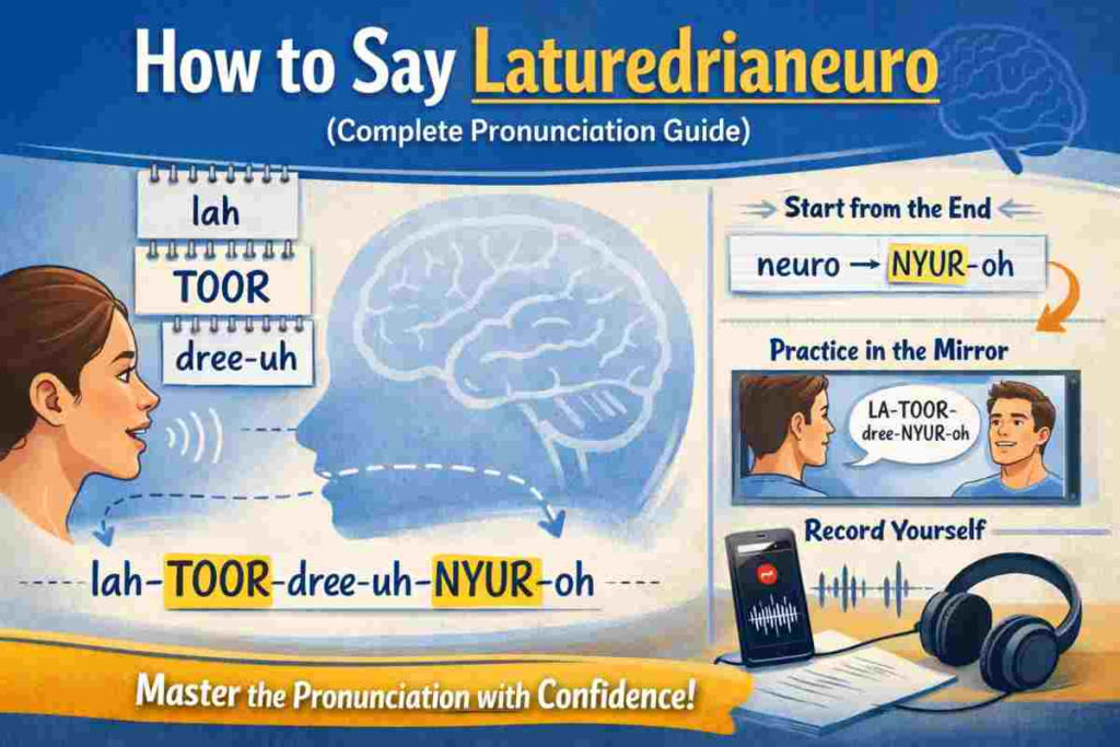 How to Say Laturedrianeuro: A Comprehensive Guide how to say laturedrianeuro